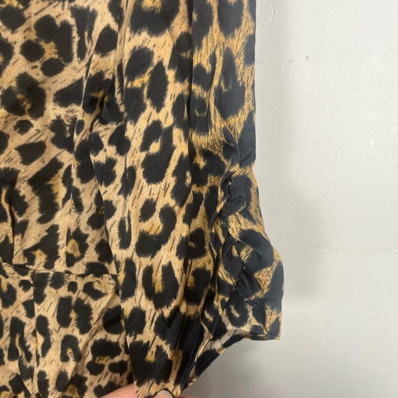 All saints kota leppo animal print dress Small viscose mini - Picture 6 of 7